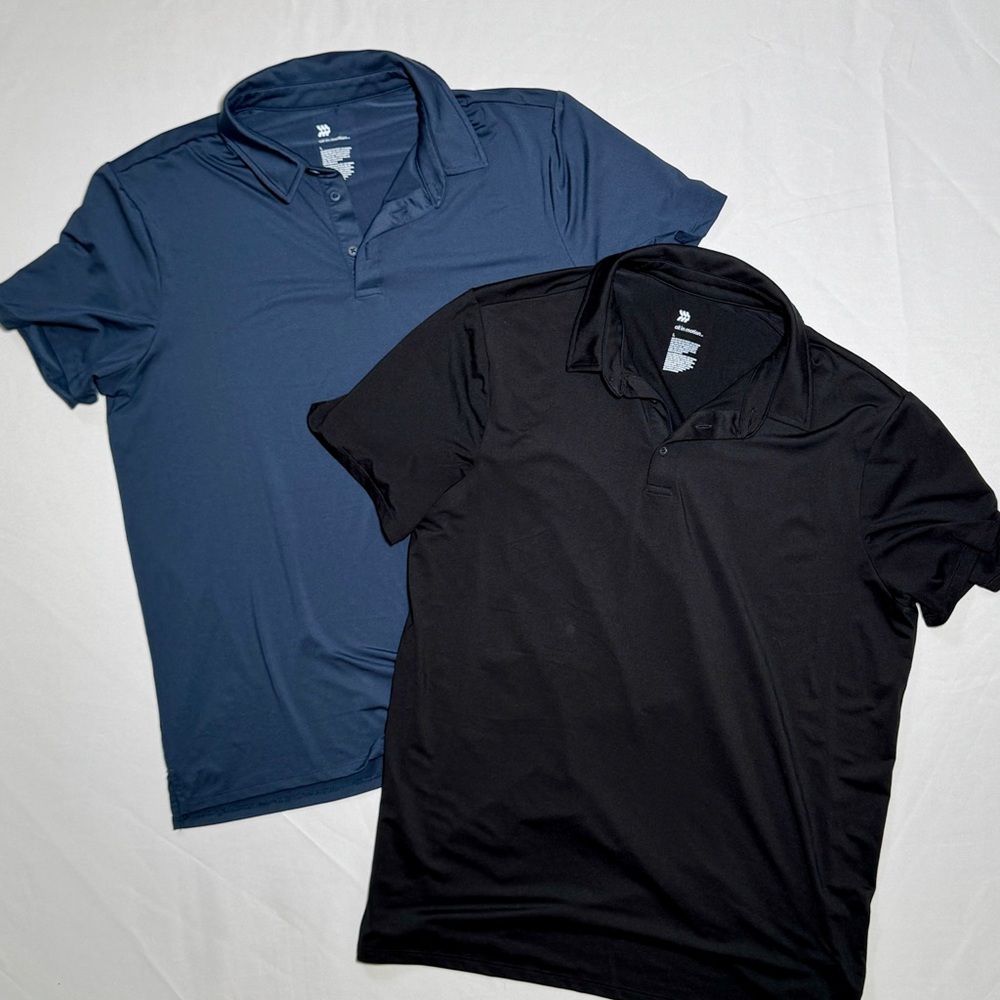 Nike Men's Polo Shirts in Midnight Blue and Jet Black